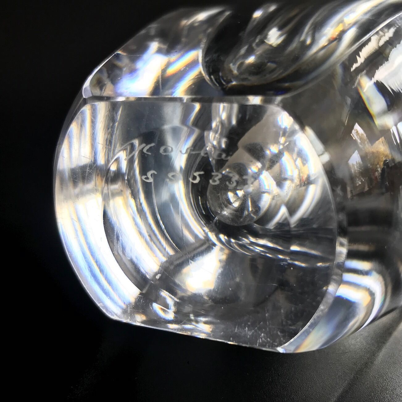 "Ventana" glass vase by Mona Morales-Schildt for Kosta, Sweden, 1950