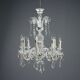 Antique Bohemian crystal chandelier with 8 lights, 20th century.