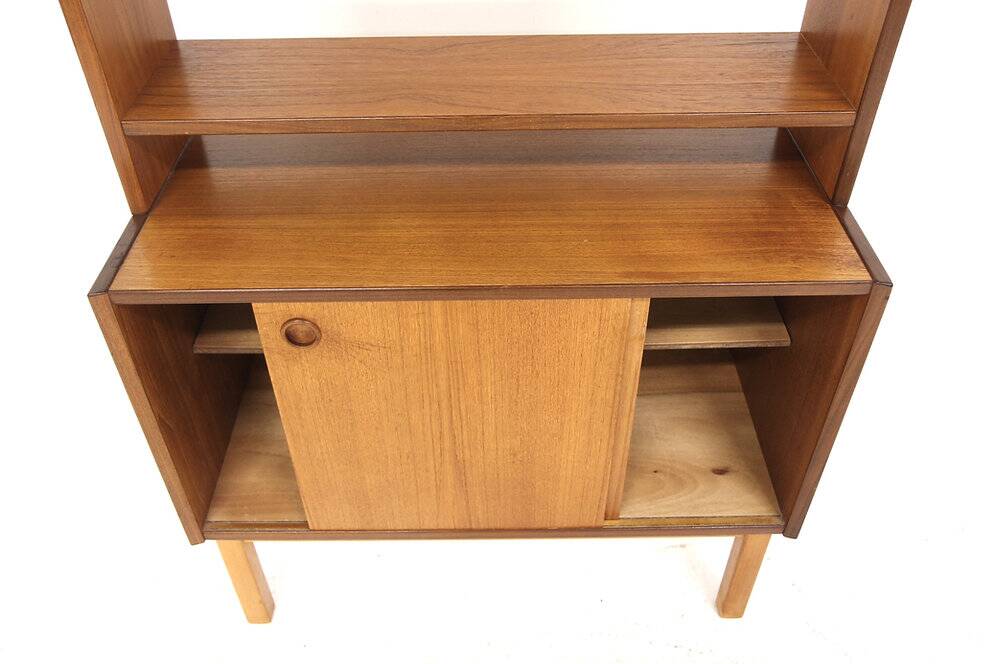 Scandinavian teak bookcase, Sweden, 1960