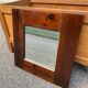 Vintage solid wood mirror 40cm