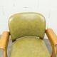 Bruno Rey solid beech bridge armchair for Dietiker 1960 green