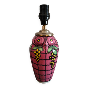 Pied de lampe porcelaine