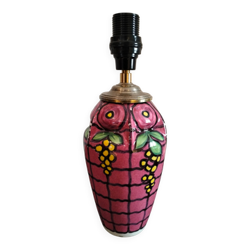 Pied de lampe porcelaine