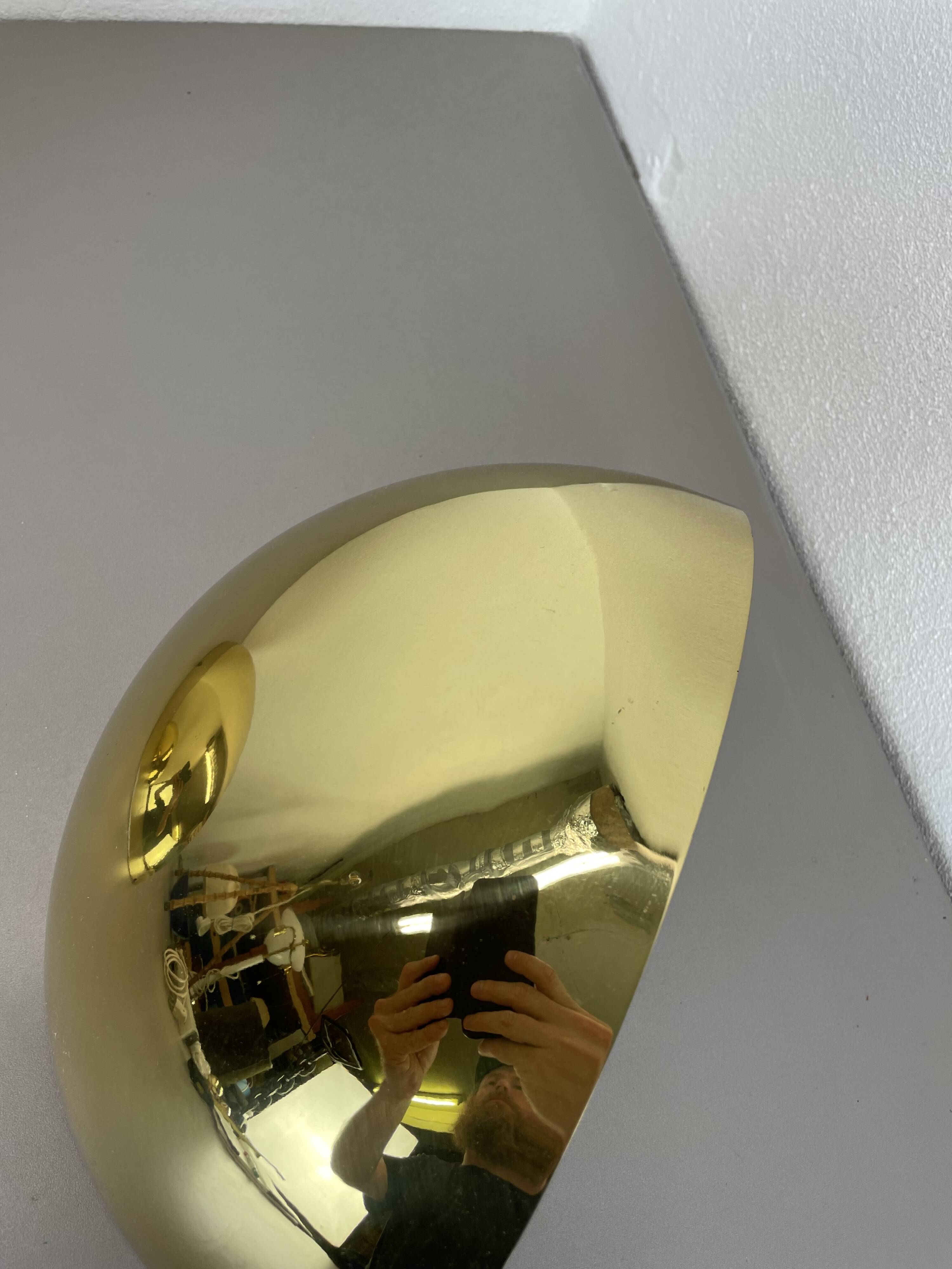 Set of 2 Brass Sciolari Style Wall Light Sconces Bankamp Leuchten, Germany, 1980