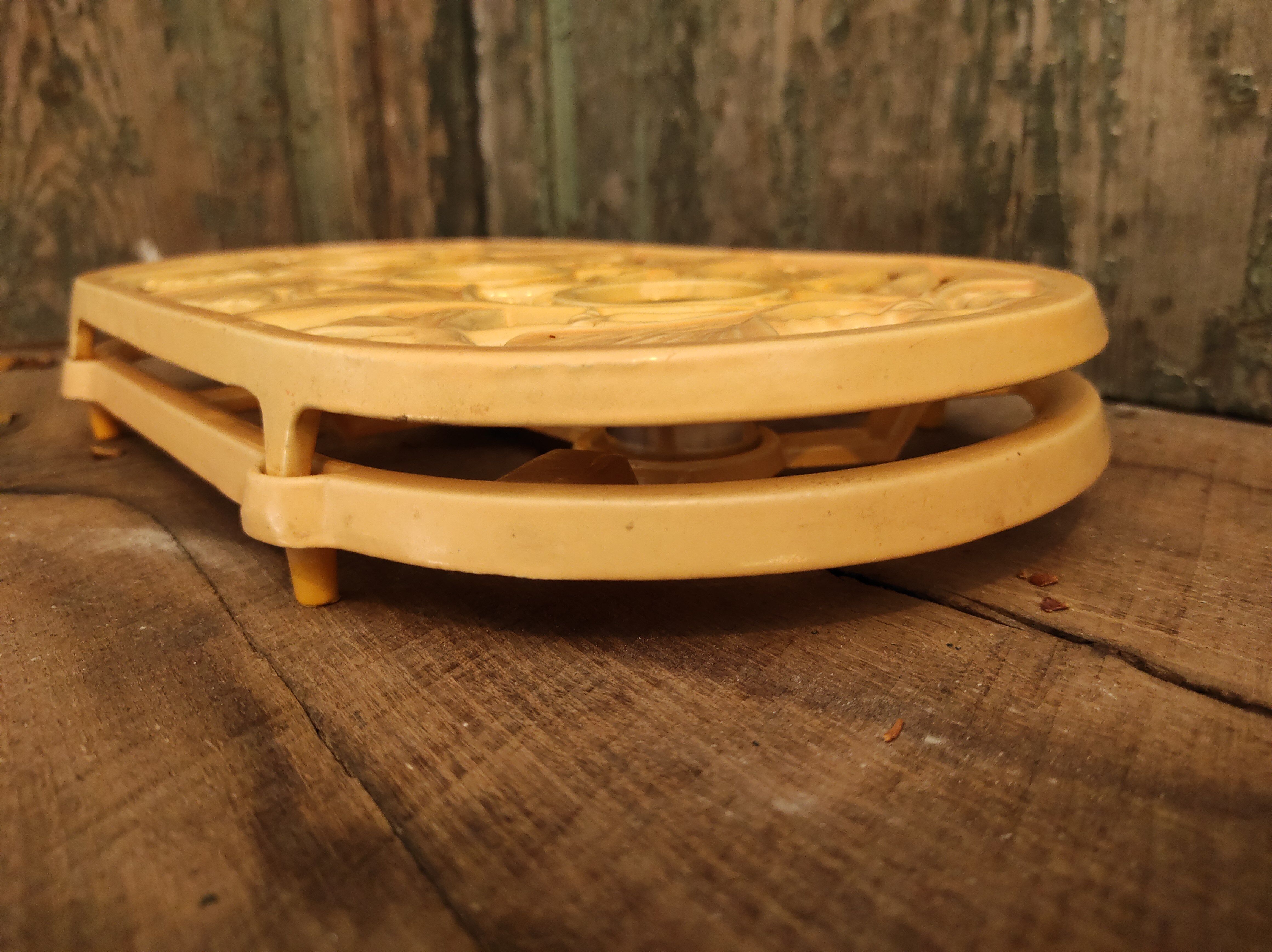 Large vintage french trivet special to keep food warm