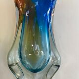 Glass vase by Art Chribska circa 1960
