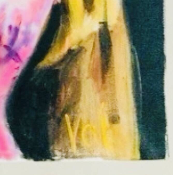 Tableau "Woman of Joy" oil on canvas signed Valentin SKRIBINS