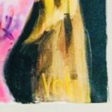 Tableau "Woman of Joy" oil on canvas signed Valentin SKRIBINS