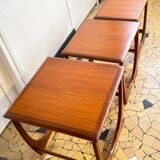 Teak trundle coffee table