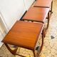Teak trundle coffee table