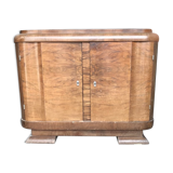 Buffet en bois art déco, hongrois, années 1940