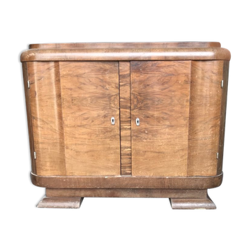 Hungarian art deco wooden buffet, 1940s