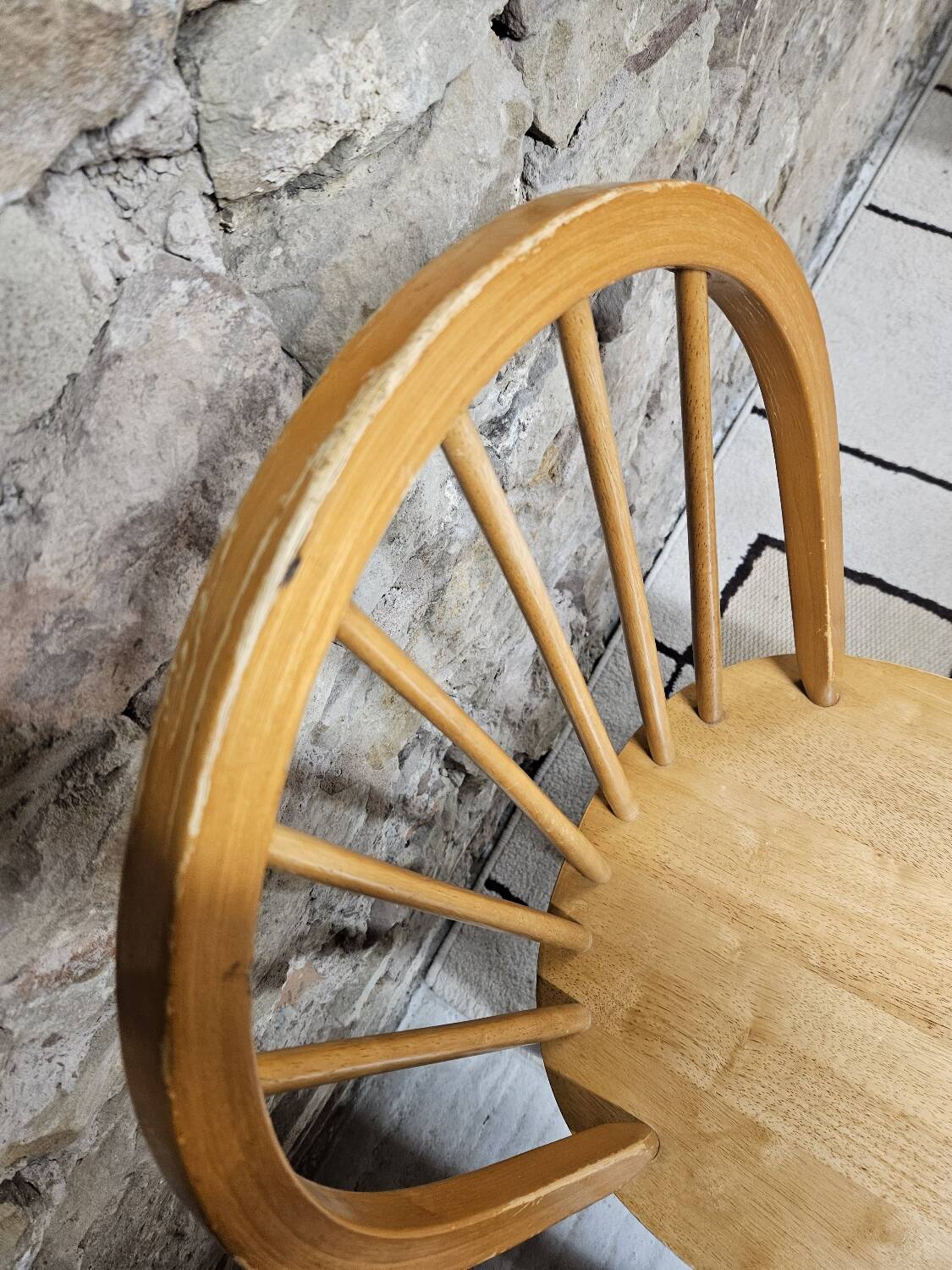 Set of 4 vintage Danish bar chairs