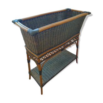 Jardinière en rotin