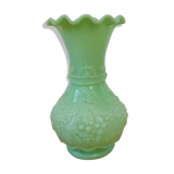 Green opaline vase