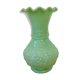 Green opaline vase