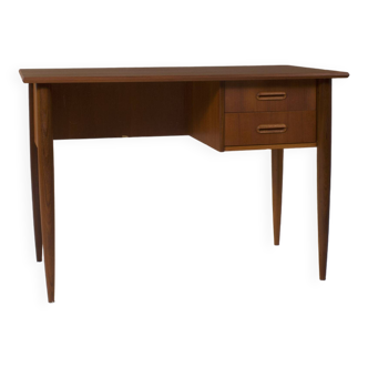 Scandinavian teak desk, 2 drawers