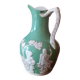 Green ceramic jug