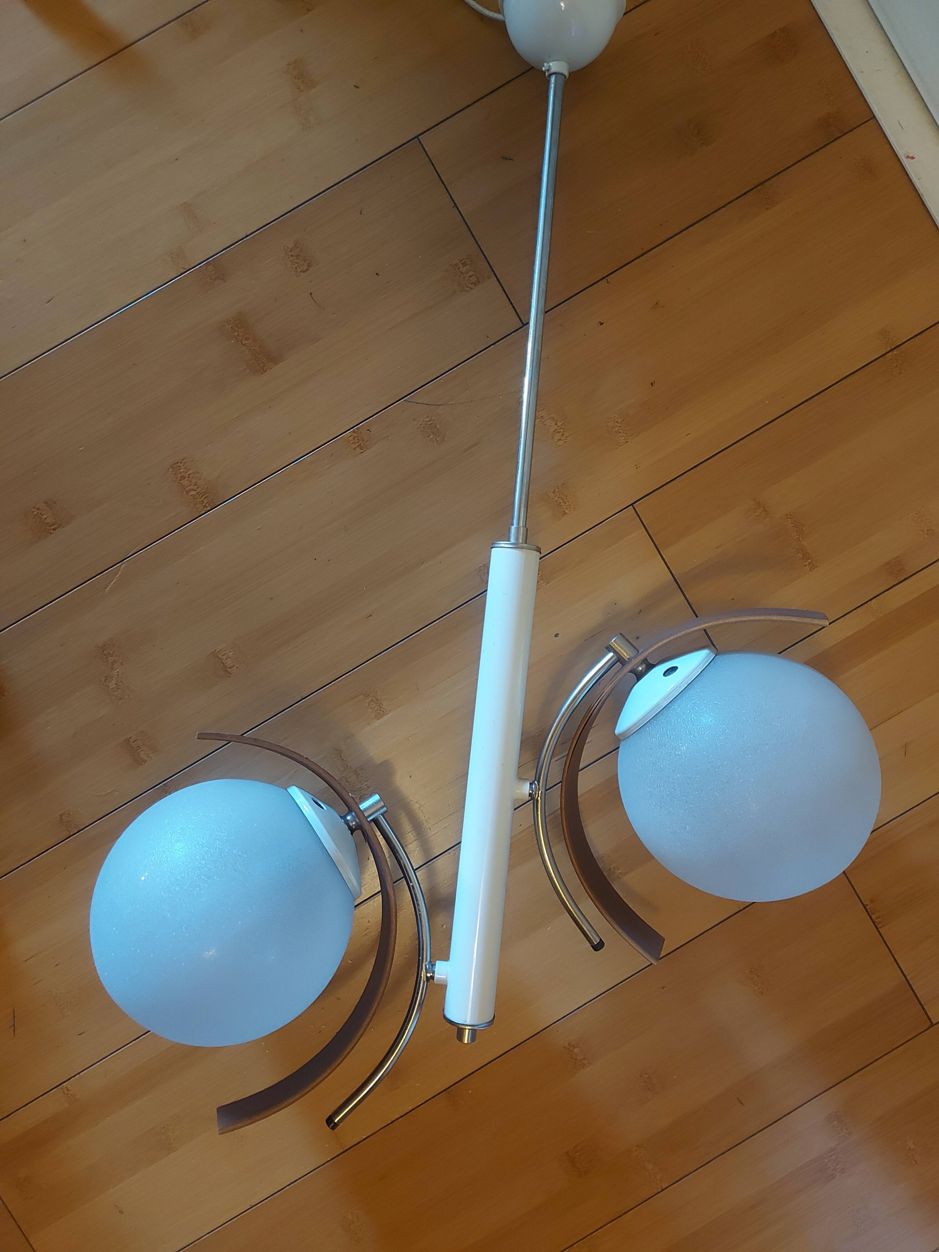 Vintage suspension lamp 50s