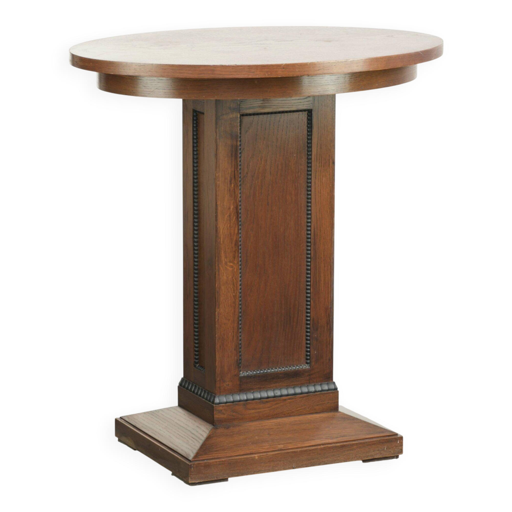 Dutch oak side table / centre table in Amsterdam School design