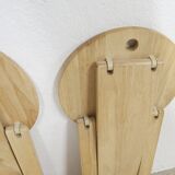 Pair of Adrian Reed folding stools from the 80s