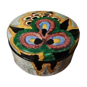 Ceramic box painted decoration