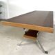 Vintage coffee table with copper top and chrome legs