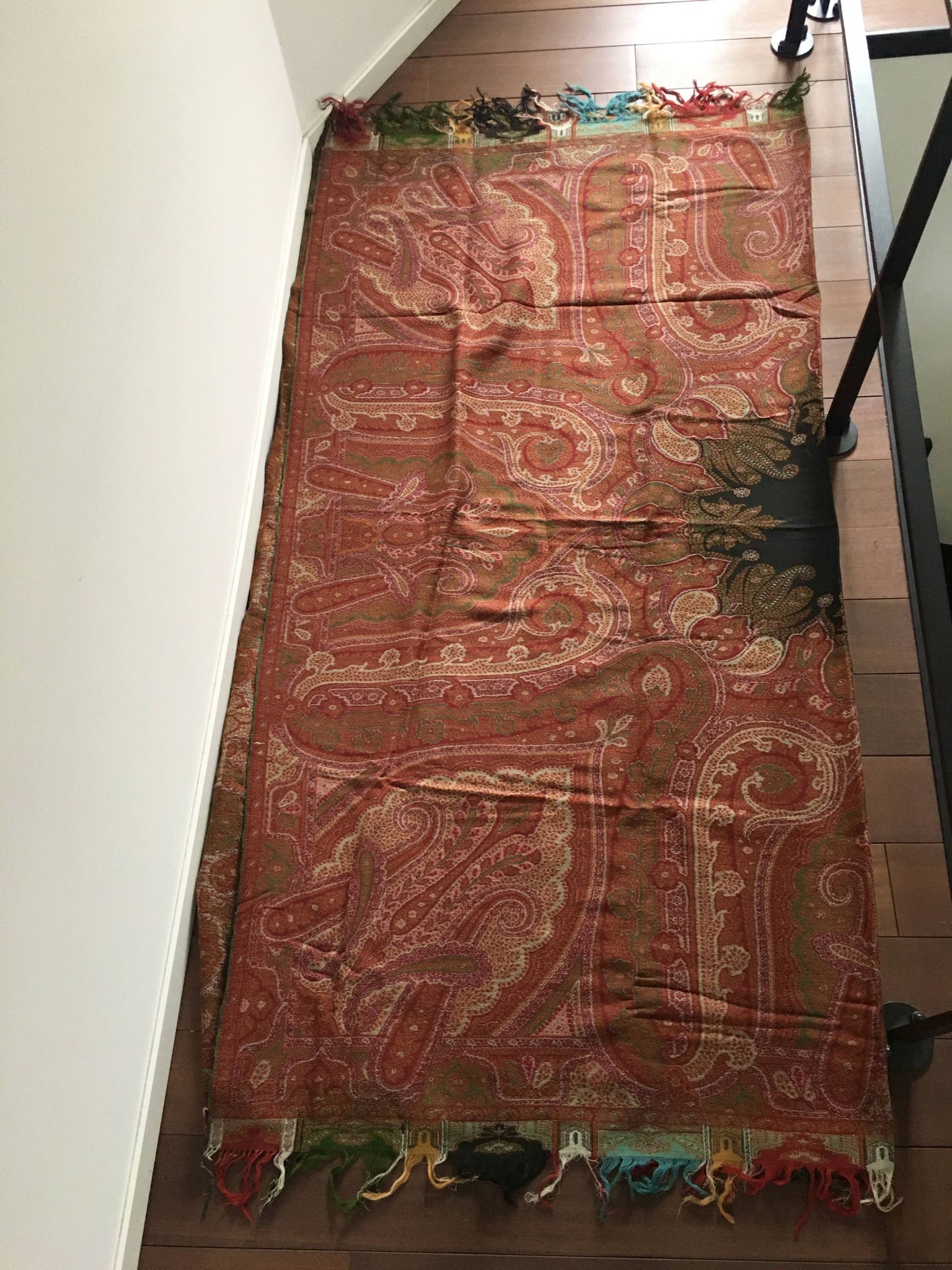 19th-century Alsatian Indian print in woven wool