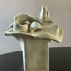 Vintage ceramic vase, glazed and signed.