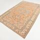 7x9 Vintage Salmon Orange & Beige Living Room Persian Vintage Rug,168x257cm