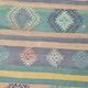 Tapis Kilim Anatolien 5x9 ft – Rayures Pastel en Vert Menthe, 163x268Cm