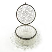 Art Deco bonbonniere, glass, HSG Ząbkowice, Poland, 1930s