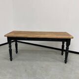 Farm table desk turned legs