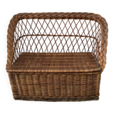 Vintage wicker chest/bench