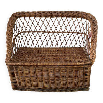 Vintage wicker chest/bench