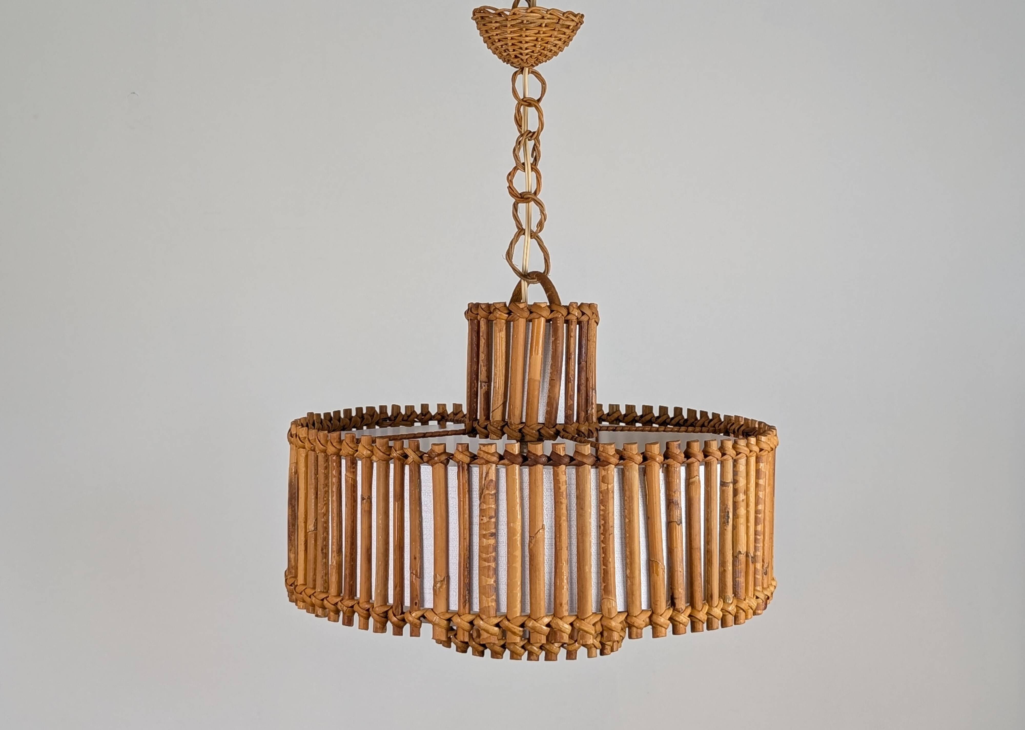 Rattan pendant light 60'