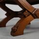 Flemish Gothic Revival Oak Footstool, Belgium, 19th Century