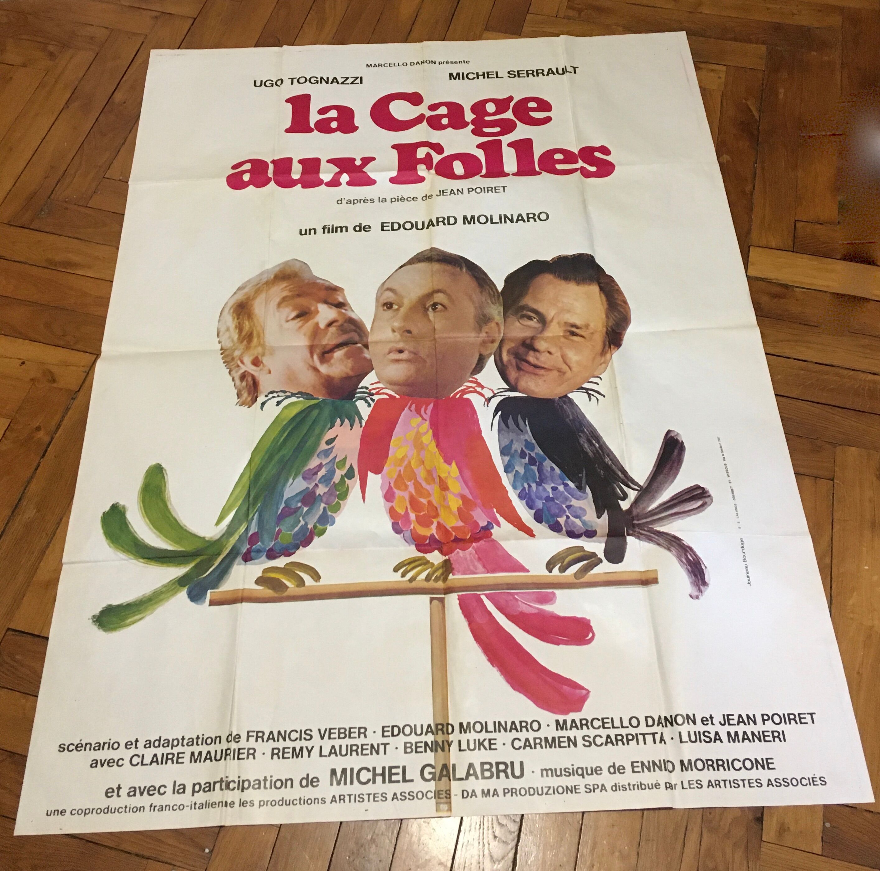 Great Original Movie Poster La Cage aux fous 1978