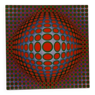 Kinetic Serigraph by Victor Vasarely - Éditions du Griffon 1970 - Op