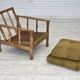 1970s, Danish armchair, furniture wool, solid oak wood.