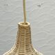 Suspension lustre en osier Ikea vintage, style bohème chic