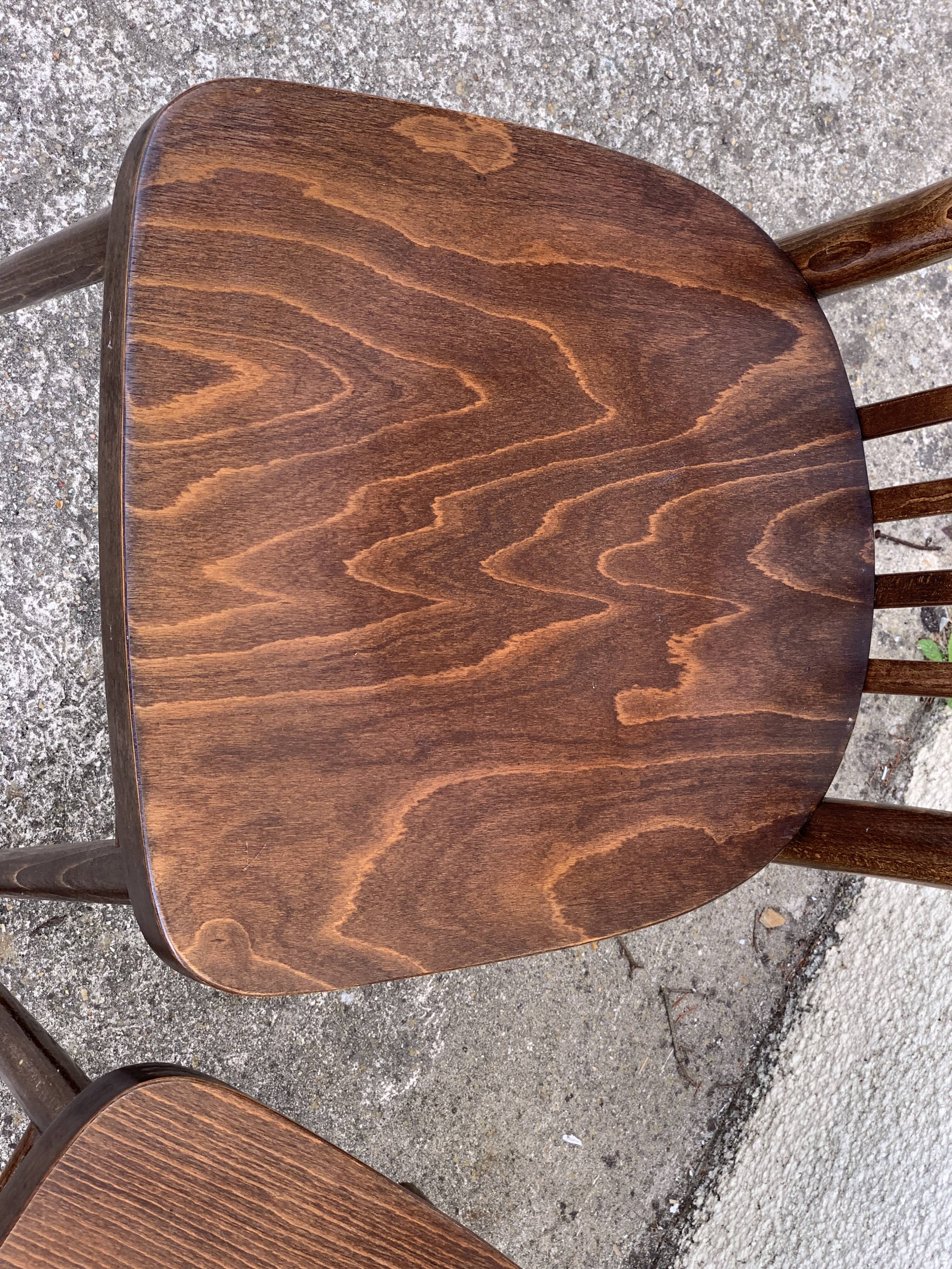 Bistro chairs 1950 made in Czechoslovakia