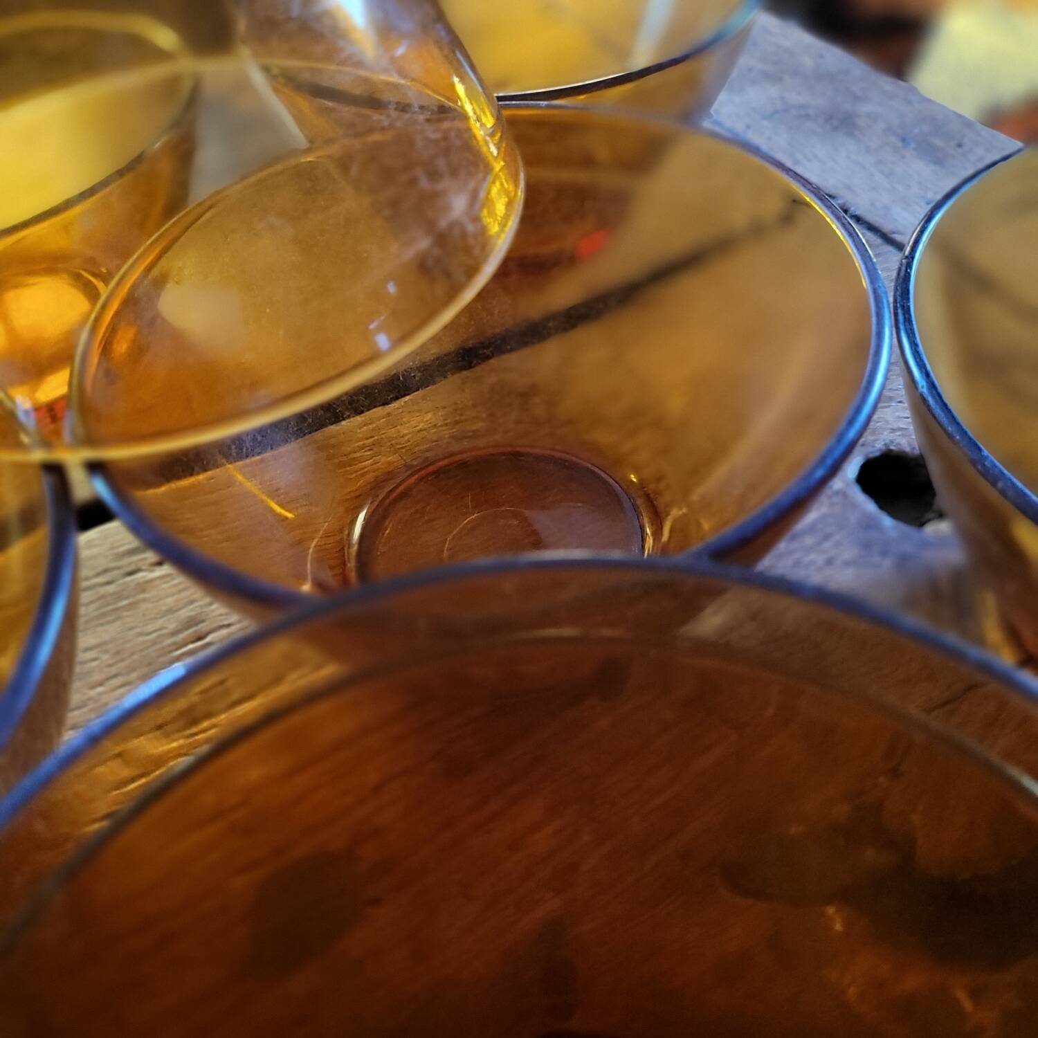 VINTAGE DURALEX Bowls - Amber I.R.R. Tempered Glass