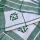 Set of 9 embroidered cotton napkins 60s