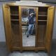 Art Deco oak sculpted wardrobe - Flemish workshop circa 1930