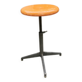 Tabouret Industriel vintage jaune