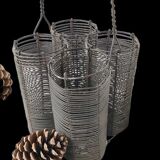 Basket holder 4 bottles in metal wire