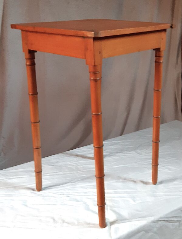 Table ancienne façon bambou en hêtre