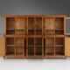 Impressive 12 doors monastery or display cabinet in pine, Belgium, 1890