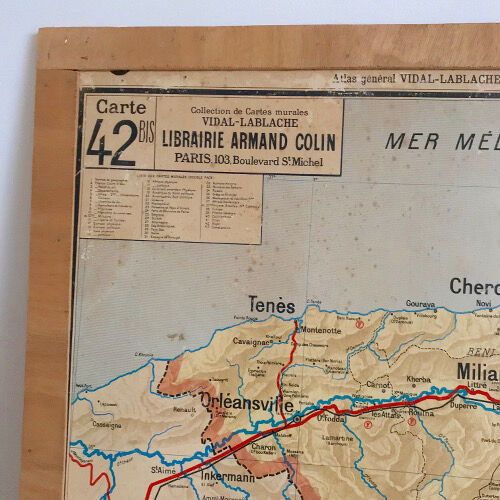 Vidal Lablache 42 Algiers School Map